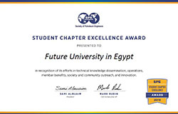 FUE SPE SC Won the Excellence Award for its Efforts in Technical Knowledge
