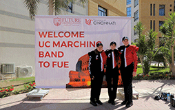 Future University in Egypt Welcomed UC Bearcat Bands for Cultural Exchange Performance