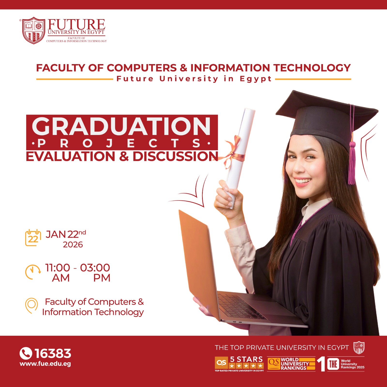 Faculty of Computers and Information Technology Hosts Graduation Project Discussions for Senior Students