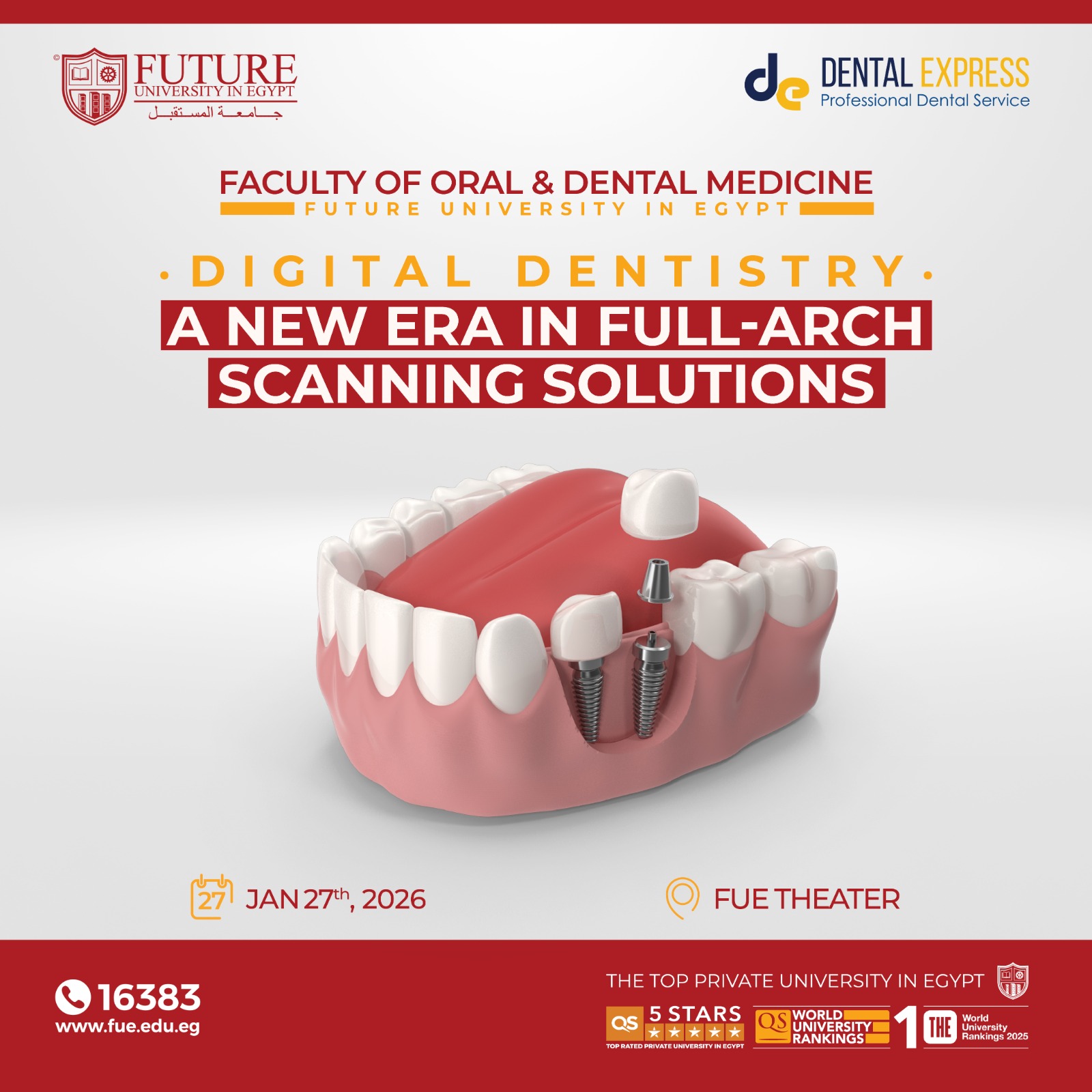 Future University in Egypt Announces a Scientific Day on Digital Dentistry
