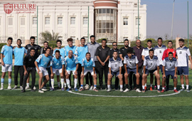 FUE Football Team Against Zewail City of Science
